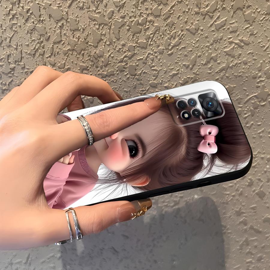 Cartoon Girl Pattern Funda Pho - Xiaomi Redmi Note 13 ulasan dan harga