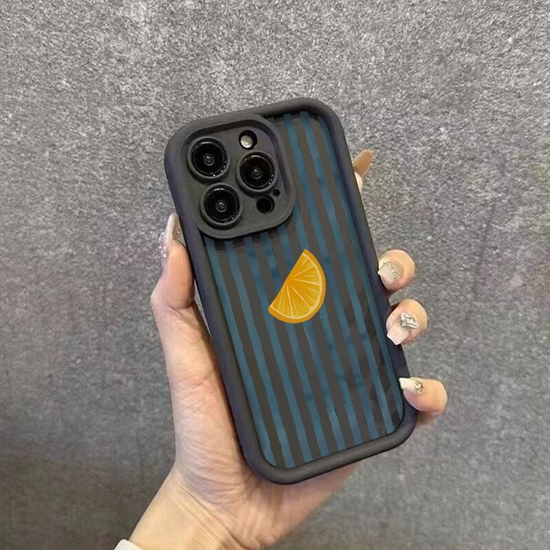Striped Lemon Slice Pattern Ph - Apple Iphone 15 ulasan dan harga