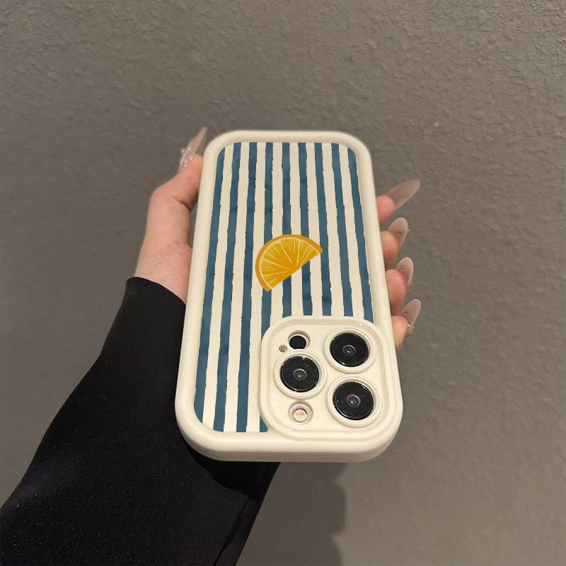 Striped Lemon Slice Pattern Ph - Apple Iphone 15 ulasan dan harga