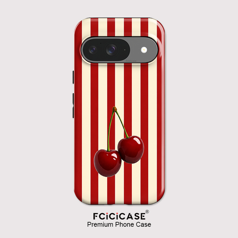 Fcicicase Cherry Stripe Patter - Google Pixel 9 Pro ulasan dan harga