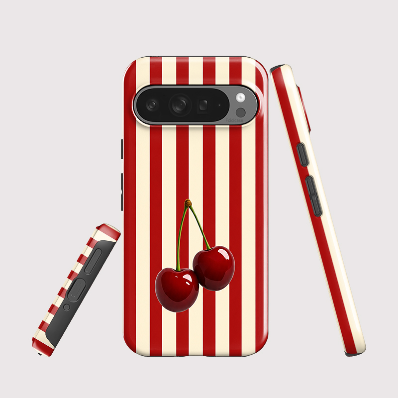 Fcicicase Cherry Stripe Patter - Google Pixel 9 Pro ulasan dan harga